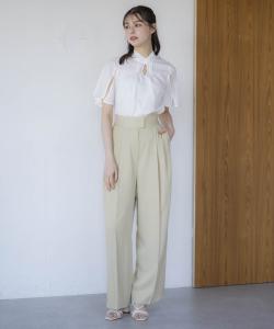 Широкие прямые брюки со складками Noela, цвет Khaki