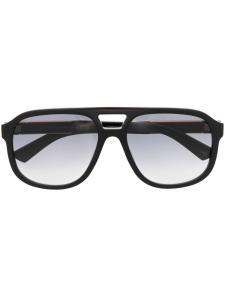 Gucci Eyewear солнцезащитные очки в круглой оправе, черный
