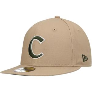 Мужская приталенная шляпа New Era Tan Clemson Tigers Camel & Rifle 59FIFTY