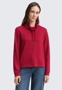 Толстовка TOM TAILOR MIT STEHKRAGEN, Rumba Red/Red