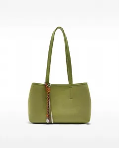 Сумка-тоут с несколькими отделениями и съемным брелоком на молнии Parfois, зеленый