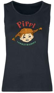 Майка-топ Pippi Langstrumpf Pippi Langstrumpf, черный