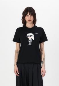 Футболка KARL LAGERFELD IKON AQUARELLE, Black