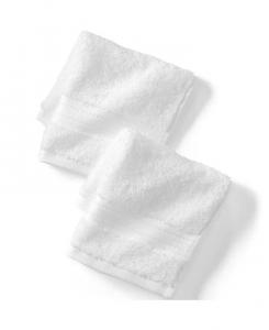 Набор маленьких полотенец премиум-класса Lands' End Supima хлопковых, 2 шт, белый