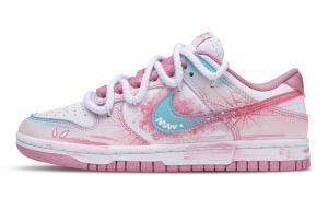 Nike Кроссовки для скейтбординга Dunk, износостойкие, низкие, женские, персикового цвета