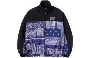 NEIGHBORHOOD Куртка-трековка с кропом и банданой, Blue