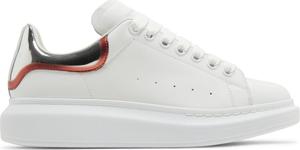 Кроссовки Alexander McQueen Oversized Sneaker 'White Silver Lust Red', белый