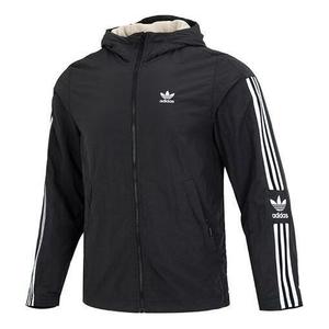 Куртка adidas Original Reversible Polar Fleece Jacket 'Black Beige', черный