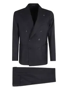 Двубортный костюм-двойка Tagliatore, синий