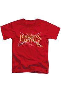 Футболка с коротким рукавом "Принцесса-невеста" с мечами для детей Gildan, красный