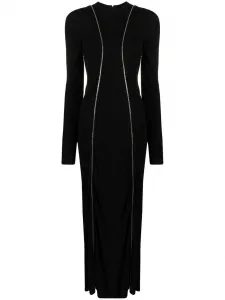 Платье с окантовкой VICTORIA BECKHAM, черный