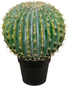 Креативный зеленый искусственный кактус "шар-кактус" Creativ green Ø/36х45 см, зеленый