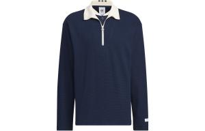 Рубашка поло X Notitle Co-branded Series унисекс темно-синяя Adidas Originals, темно-синий