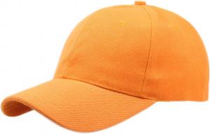 Бейсбольная кепка Andongnywell Plain Blank, женская и мужская, регулируемая, хлопковая, классическая, для бега, езды на велосипеде, пешего туризма Generic, Orange