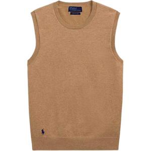 Тонкий трикотажный жилет Polo Ralph Lauren, коричневый