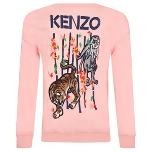 Толстовка обычного кроя Kenzo Kids, розовый
