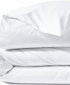 Покрывало на кровать из высококачественного хлопка Supima с плотностью 400 нитей, не требует глажки, сатиновое, с вышивкой Lands' End, White dots, Full/Queen