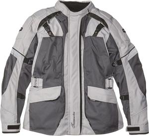 Женская текстильная мотоциклетная куртка Tourmaster Transition Series 4 для путешествий, Lt. Grey/Gun