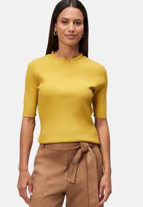 Футболка zero MIT RÜNSCHENKANTE, Oil Yellow/Yellow