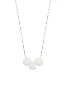 Faina Женское колье с подвесками, золото и белый цвет