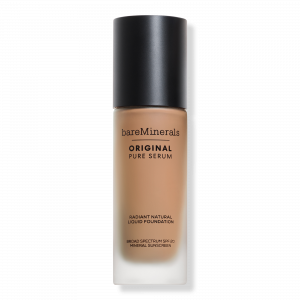 Оригинальная жидкая тональная основа Pure Serum Radiant Natural Liquid Foundation Mineral SPF 20 bareMinerals, Medium Cool 3.5 (medium rich cool skin with a rosy hue)