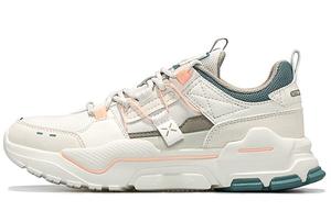 Винтажные новые 80-е массивные кроссовки женские низкие бежевые Xtep