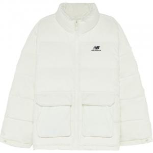 Пуховик унисекс белый New Balance, белый