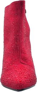 Женские ботильоны ABSOLEX с заостренным носком, стразами и средним каблуком, Rot/Ausflug, Einfarbig (Getaway Solids)