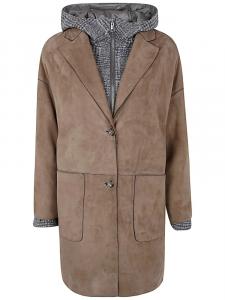 Замшевый тренчкот The Jackie Leathers, коричневый