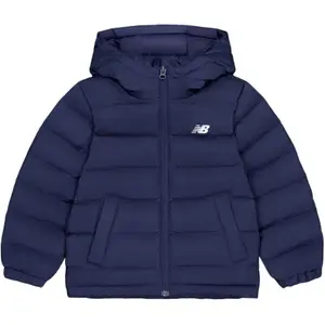 New Balance Детская пуховая куртка NB темно-синего цвета