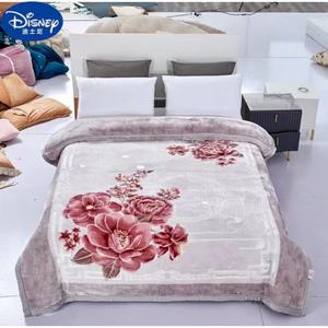 Disney Одеяло 200х230 см, двухслойное, утяжеленное 5 кг, флисовое, цвет Flower Cluster - Gray