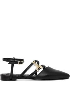 Балетки с логотипом Patrizia Pepe, черный