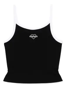Топ с вышитым логотипом Chocoolate, черный