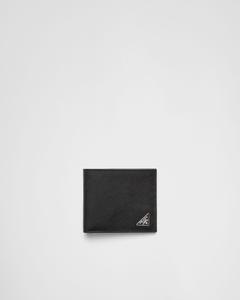 Кошелек из сафьяновой кожи Prada, черный