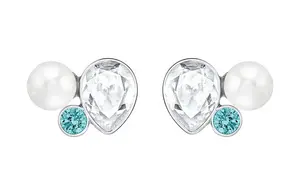 Swarovski Дополнительные серьги Women's Blue With White Lettering