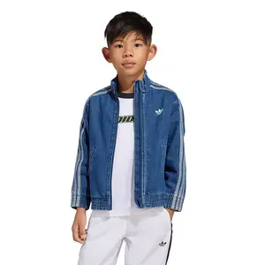 Свободная толстовка adidas Originals Firebird Denim на молнии, синий