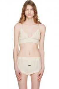 Мятый бюстгальтер Open Yy, бежевый