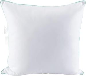 UOHLCX Подушка для дивана Exquisite Green Edges и подушка для сна Skin-Friendly White Feathers and Down