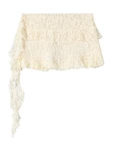 Мини юбка Bershka, Cream