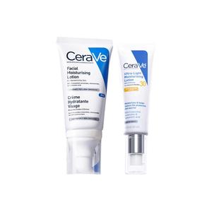 Набор средств для ухода за кожей Glow In The Dark PM Emulsion успокаивающий 52мл+50мл CeraVe