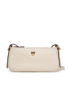 Сумка через плечо PINKO Half Moon Baguette Mini AI 25-26 PLTT 105069 A0QO, экрю