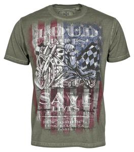 США Loud Pipes Футболка WCC, оливковый