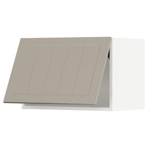 Навесной шкаф горизонтальный, белый/бежевый Стенсунд, 60x40 см, Metod IKEA