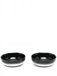 Набор глубоких тарелок light and shadow, 4,2х12,9 см, Ann Demeulemeester X Serax, черный