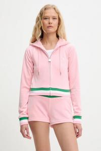 Толстовка VELOUR CROPPED STRIPE HOODIE Juicy Couture, розовый