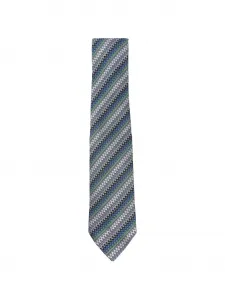 Галстук с зигзагообразным узором Missoni, синий