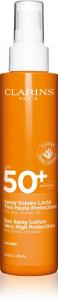 Солнцезащитный лосьон-спрей для тела и лица Clarins, spf 50+ 150 мл
