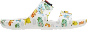 Сандалии Pokémon x Classic Sandal Starters, белый