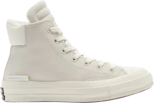 Кроссовки Converse Chuck 70 Padded Collar High Anodized Metals - Egret, кремовый