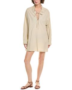 Кафтан из поплина Enza Costa Enza Costa, бежевый